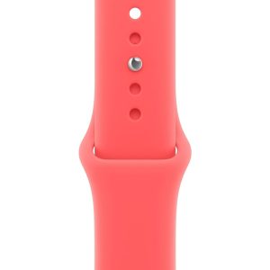 Apple Watch Band - Sport Band - 46mm - Bright Guava - M/L : Cell Phones & Accessories